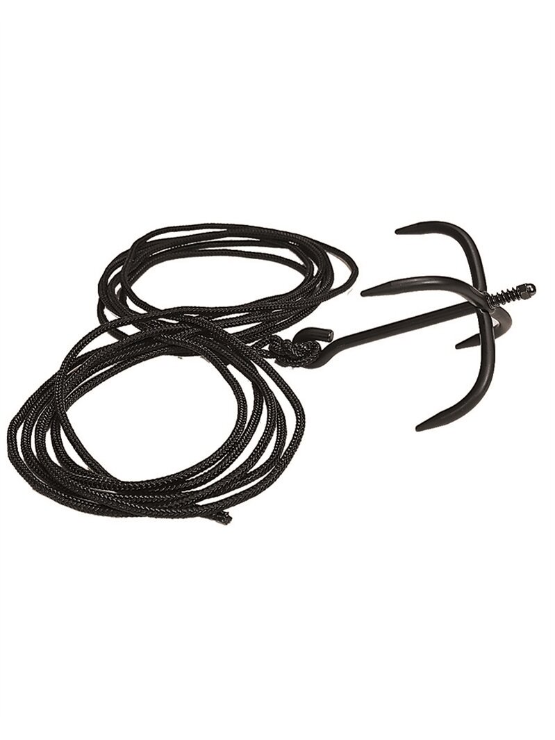 MIL-TEC Grappling Hook su Virvė ir Saugos Fiksatoriumi juoda MIL-TEC Grappling Hook su Virvė ir Saugos Fiksatoriumi juoda