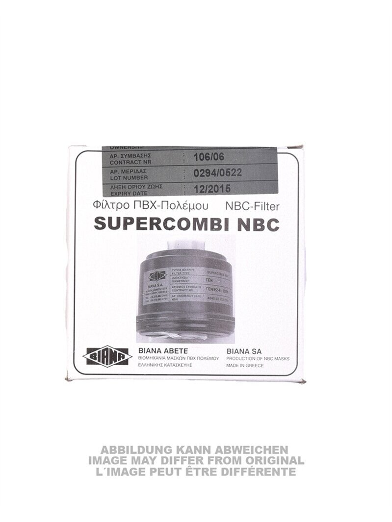 MIL-TEC Greek Nbc Nato Mask Filter (40mm Thread) Deco 91650040