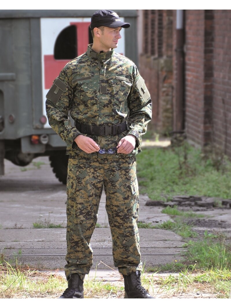 Mil-Tec JAV ACU ripstop lauko kelnės 11942071, digital woodland