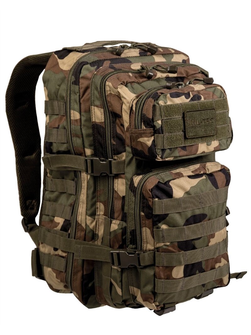 Mil-Tec Assault kuprinė Large 36L, woodland