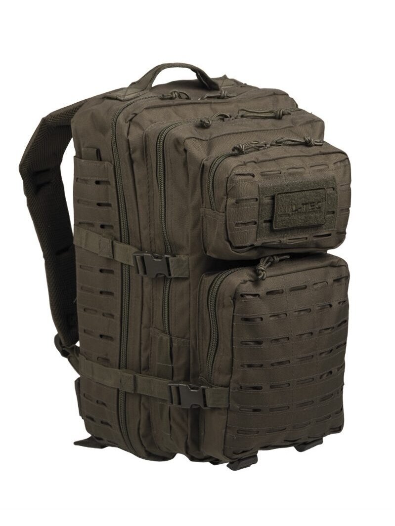 Mil-Tec Laser Cut Assault kuprinė Large 36L, alyvžalia 1 Mil-Tec Laser Cut Assault kuprinė Large 36L, alyvžalia 1