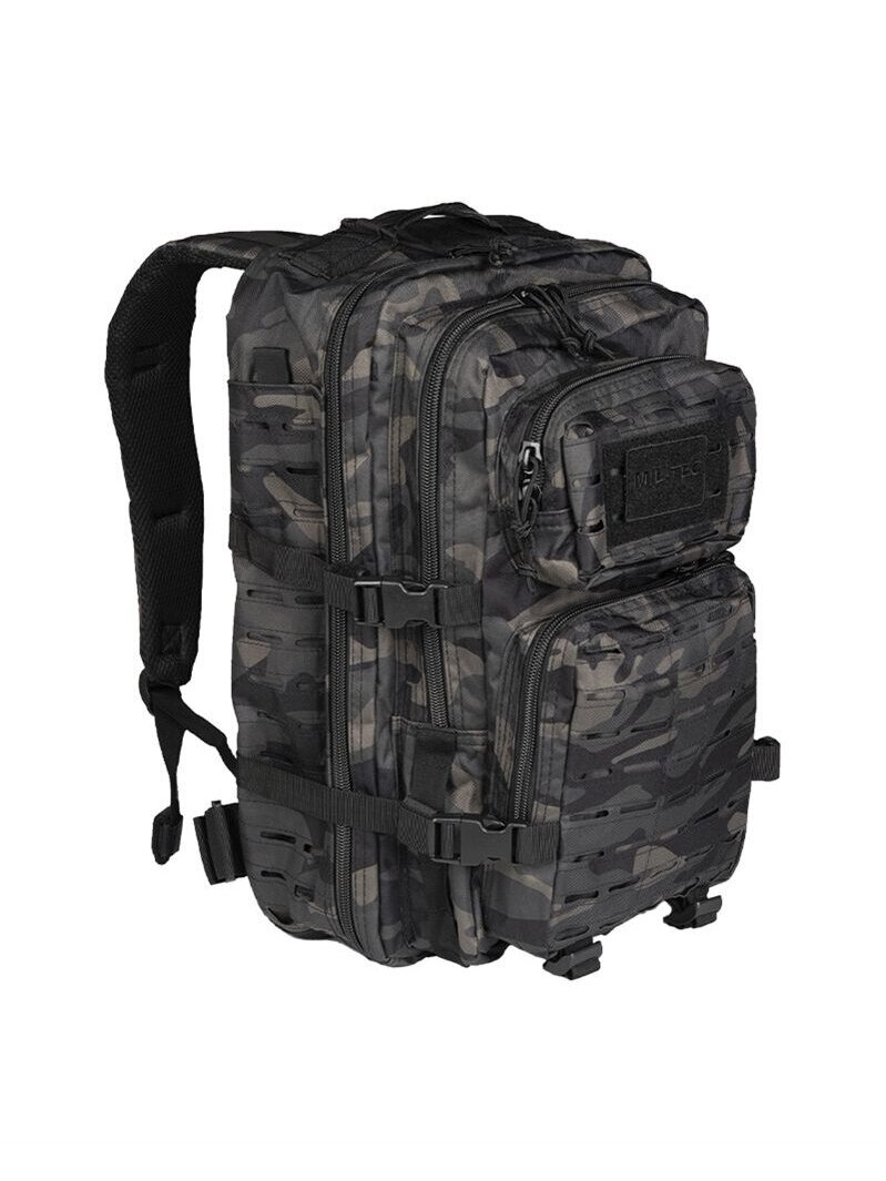 Mil-Tec Laser Cut Assault kuprinė Large 36L, tamsus camo 1 Mil-Tec Laser Cut Assault kuprinė Large 36L, tamsus camo 1