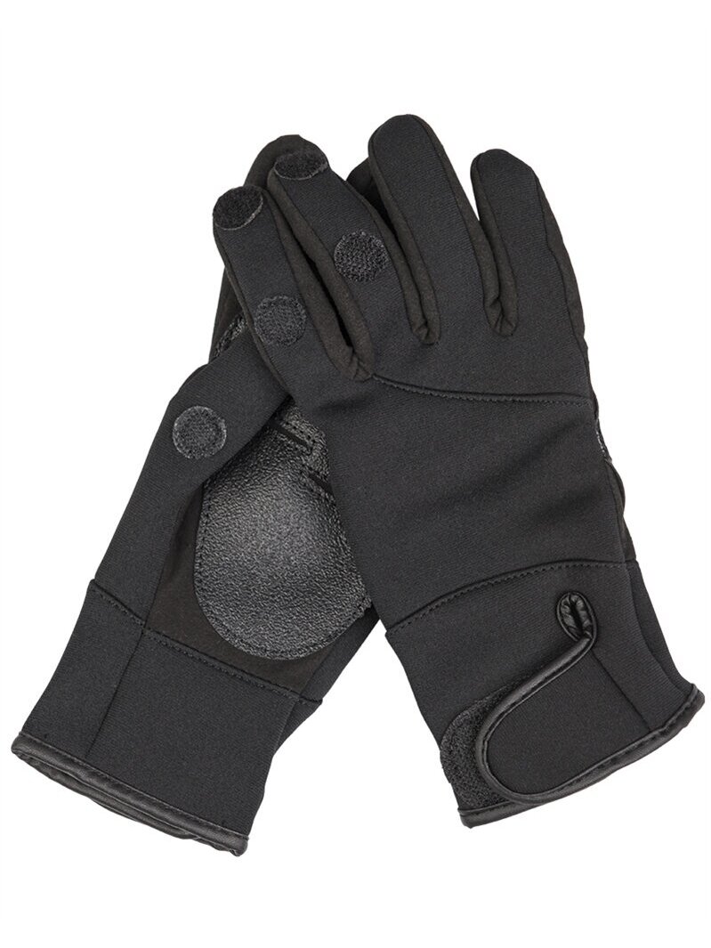 MIL-TEC Neopreno/Amaro šaudymo pirštinės juoda