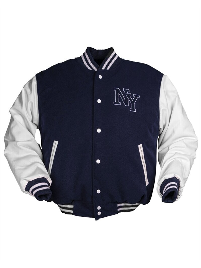 MIL-TEC Ny / Baseball Jacket W. Patch 10370003 balta