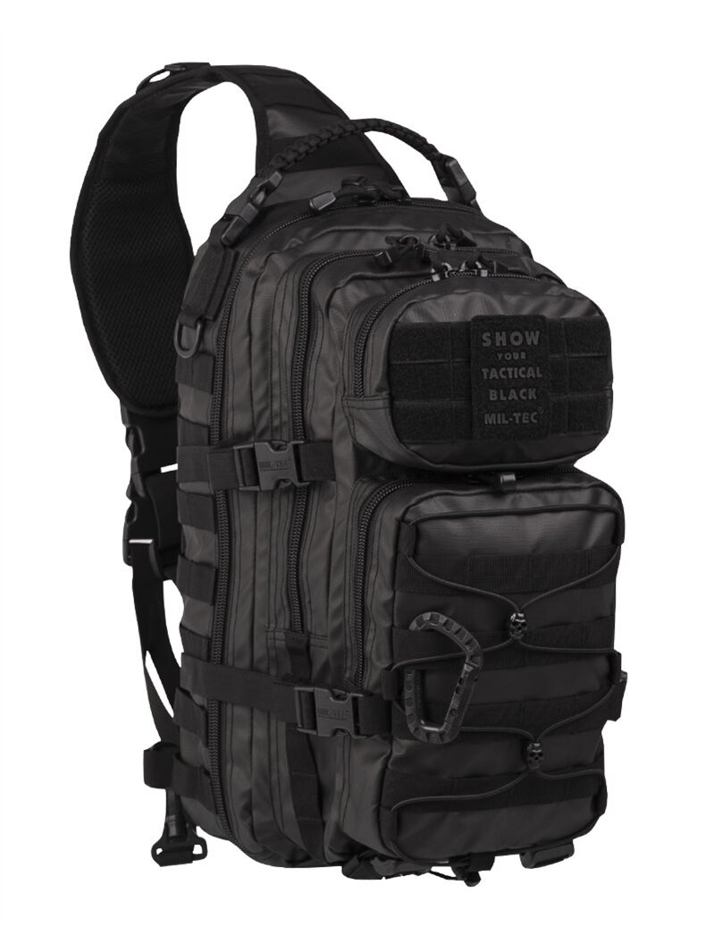MIL-TEC One Strap Assault Large 25L taktinė juoda kuprinė MIL-TEC One Strap Assault Large 25L taktinė juoda kuprinė