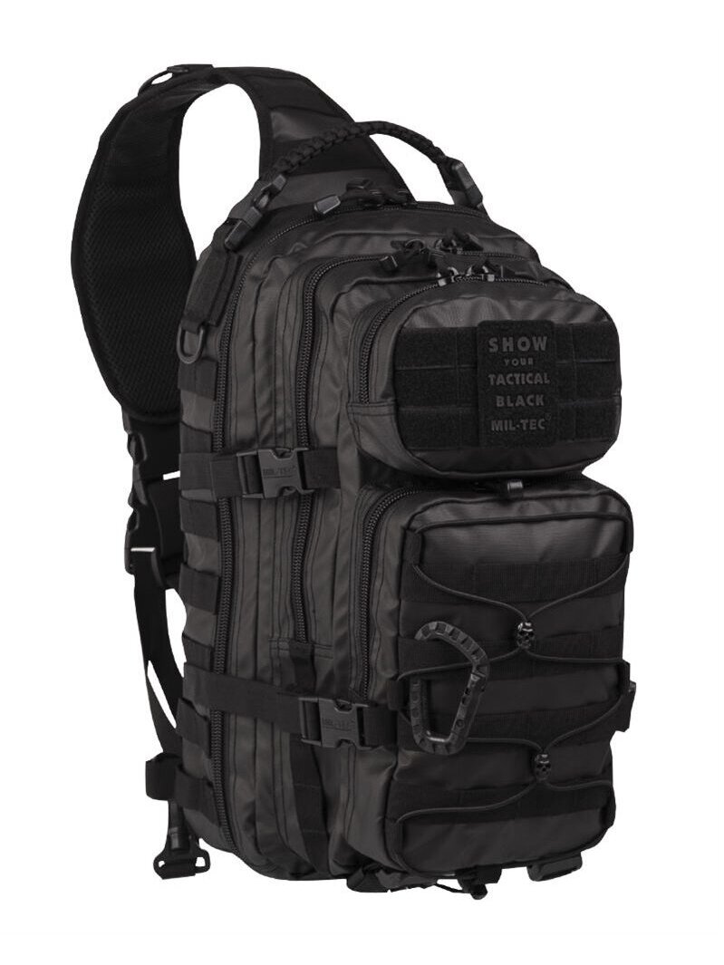 Mil-Tec One Strap Assault kuprinė Large 25L, taktinė juoda