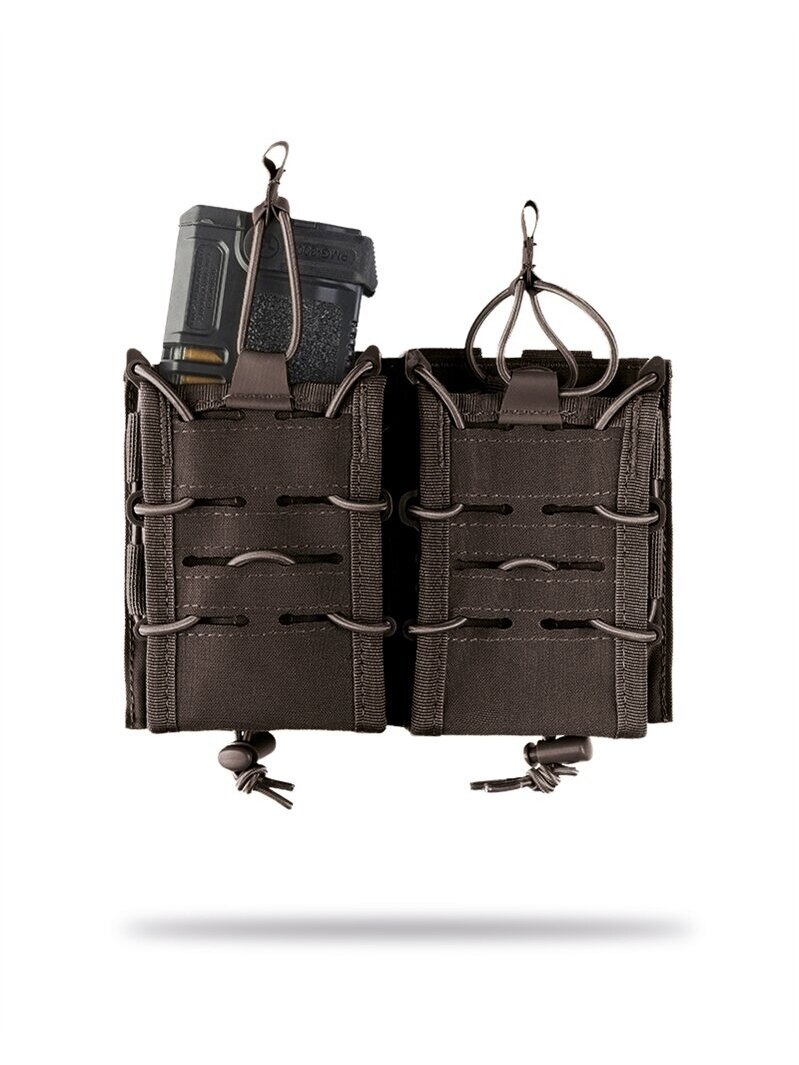 MIL-TEC Open Top Flex Magazine Pouch Double 13497402 juoda MIL-TEC Open Top Flex Magazine Pouch Double 13497402 juoda