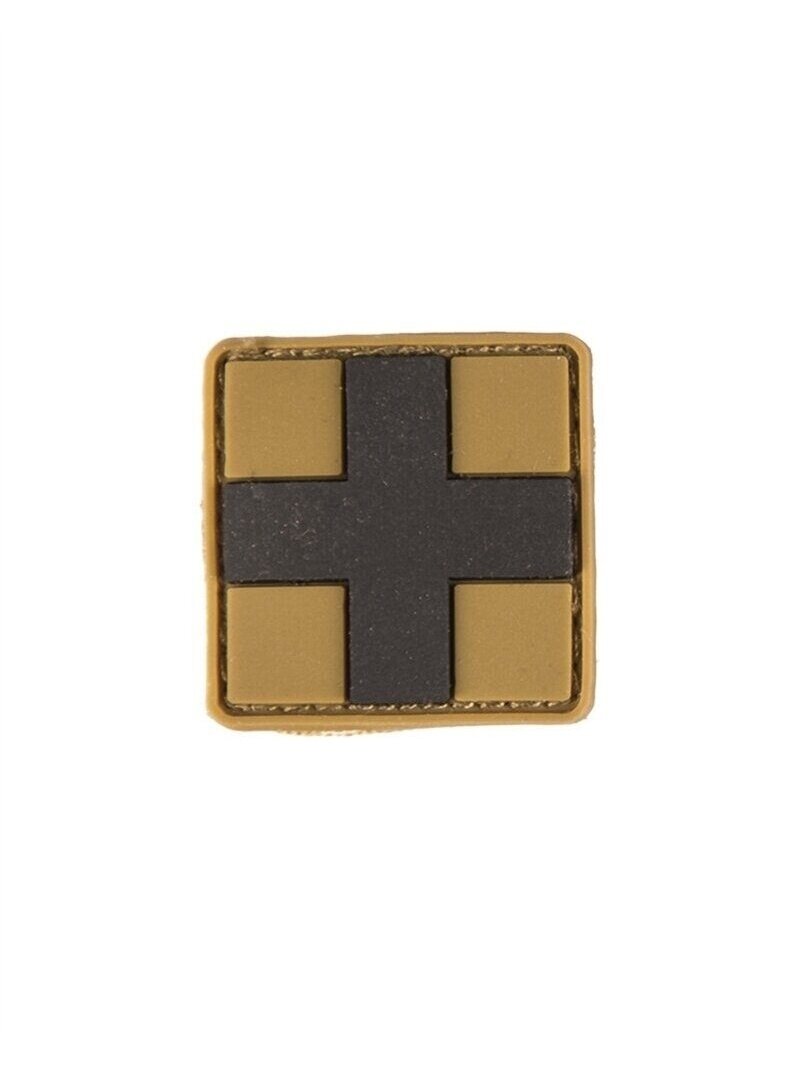 MIL-TEC Pirmos pagalbos pleistras su kabliuku ir kilpa smėlinė 2,5x2,5 cm