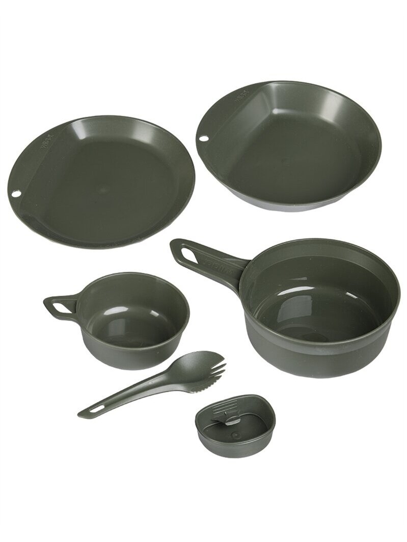 MIL-TEC Plastic Explorer Kit Wildo® 6 dalių 14673201 alyvžalia