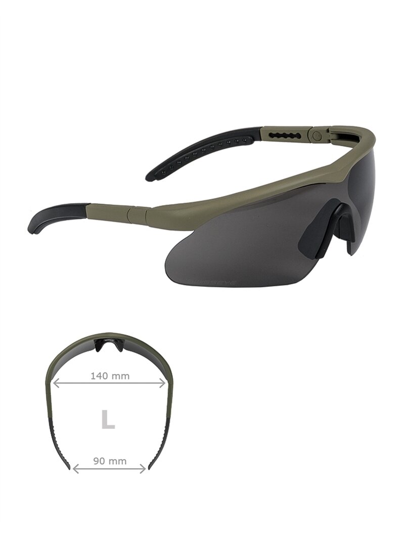 MIL-TEC taktiniai akiniai Swiss Eye® Raptor (l) alyvžalia MIL-TEC taktiniai akiniai Swiss Eye® Raptor (l) alyvžalia