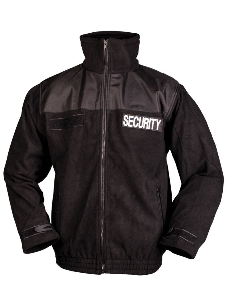 MIL-TEC Security Fleece Jacket 12056002 juoda