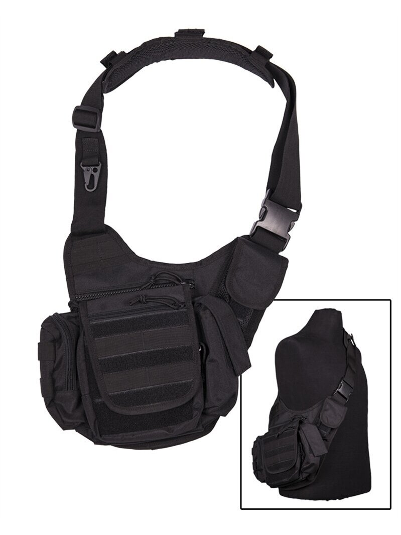 MIL-TEC Sling Bag Multifunction 13726502 juoda MIL-TEC Sling Bag Multifunction 13726502 juoda