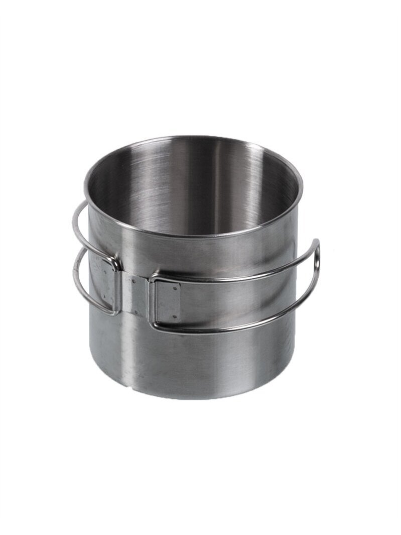 MIL-TEC nerūdijančio plieno puodelis 600ml (lankstus šešir) MIL-TEC nerūdijančio plieno puodelis 600ml (lankstus šešir)