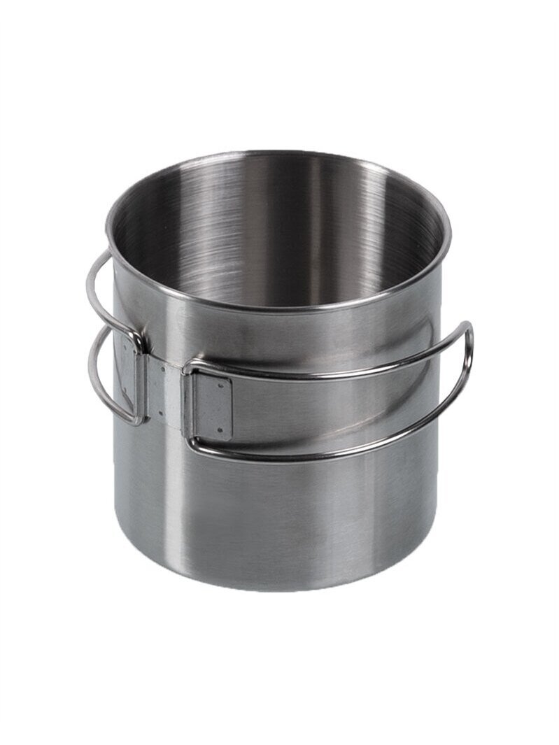 MIL-TEC Nerūdijančio plieno puodelis 800ml (lanksčia asa)