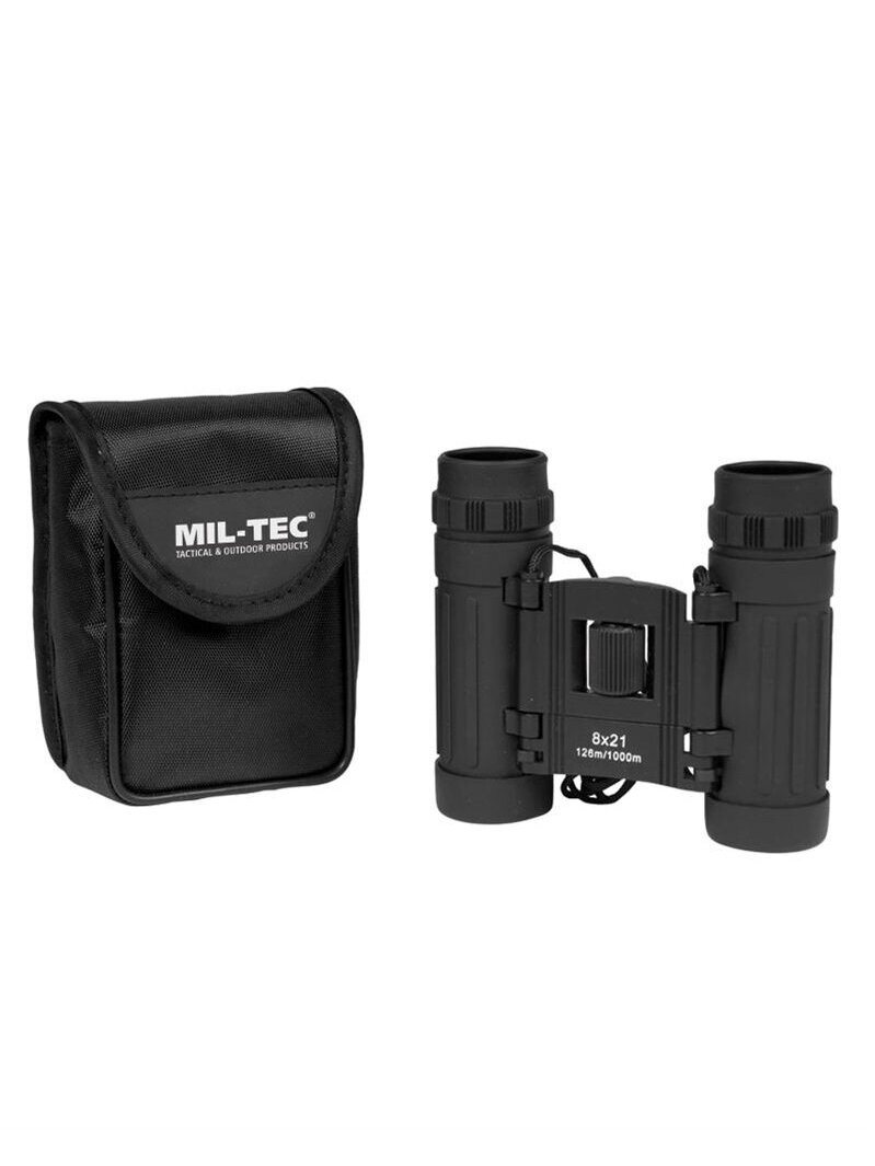 MIL-TEC sulankstomai žiūronai Collapsible Binocular 8x21 juoda MIL-TEC sulankstomai žiūronai Collapsible Binocular 8x21 juoda