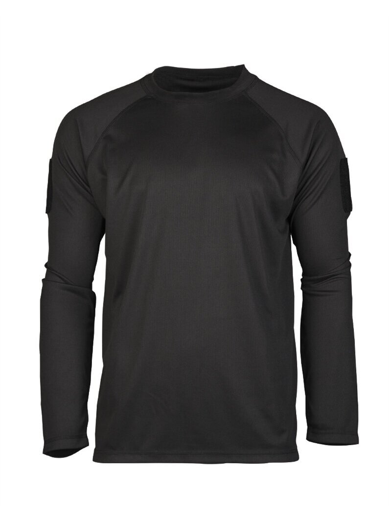 MIL-TEC Tactical Long Sleeve marškiniai Quick Dry 11082002 juodi MIL-TEC Tactical Long Sleeve marškiniai Quick Dry 11082002 juodi
