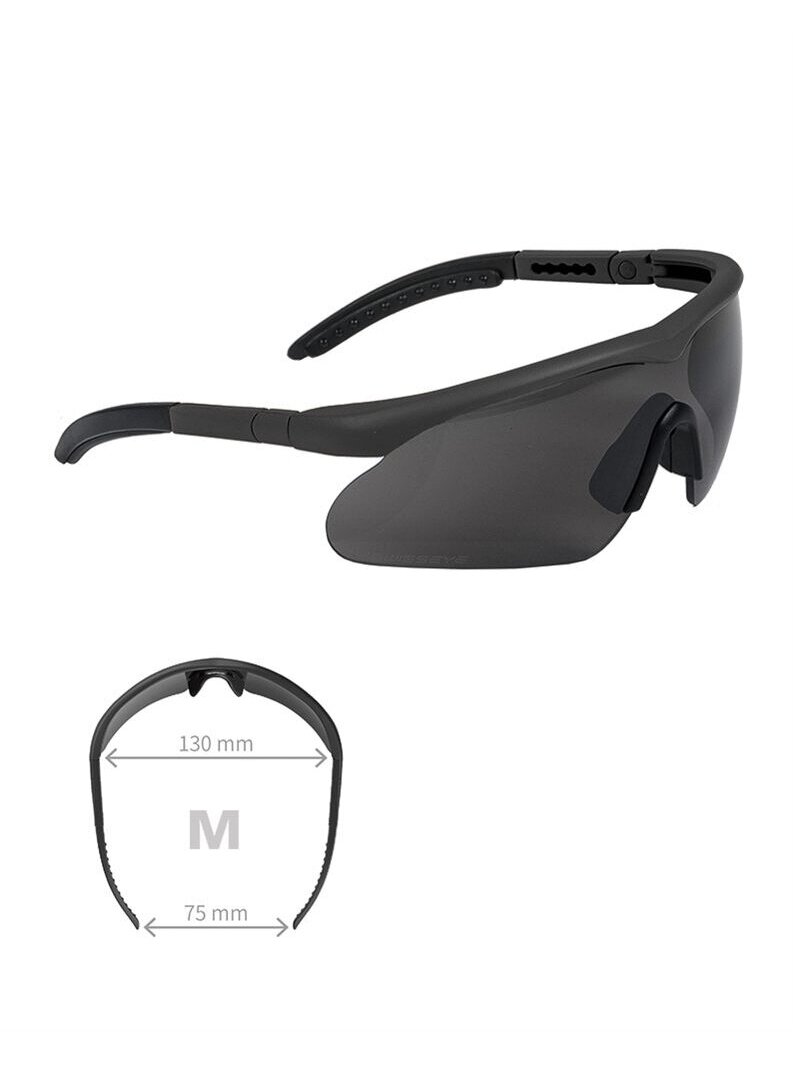 MIL-TEC taktiniai akiniai Swiss Eye® Raptor juoda 1