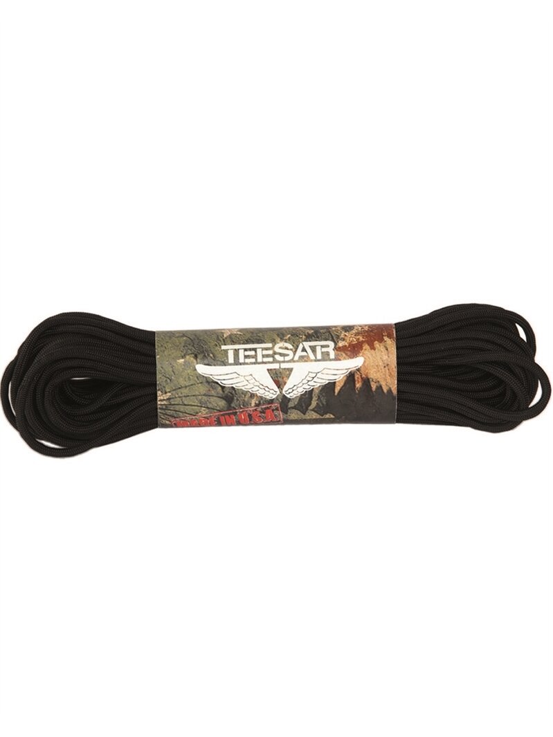 MIL-TEC Paracord 50ft 15945002 juoda MIL-TEC Paracord 50ft 15945002 juoda