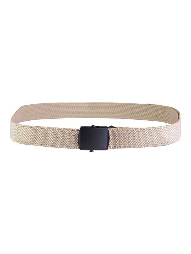 MIL-TEC diržas US Belt Cotton Buckle juoda