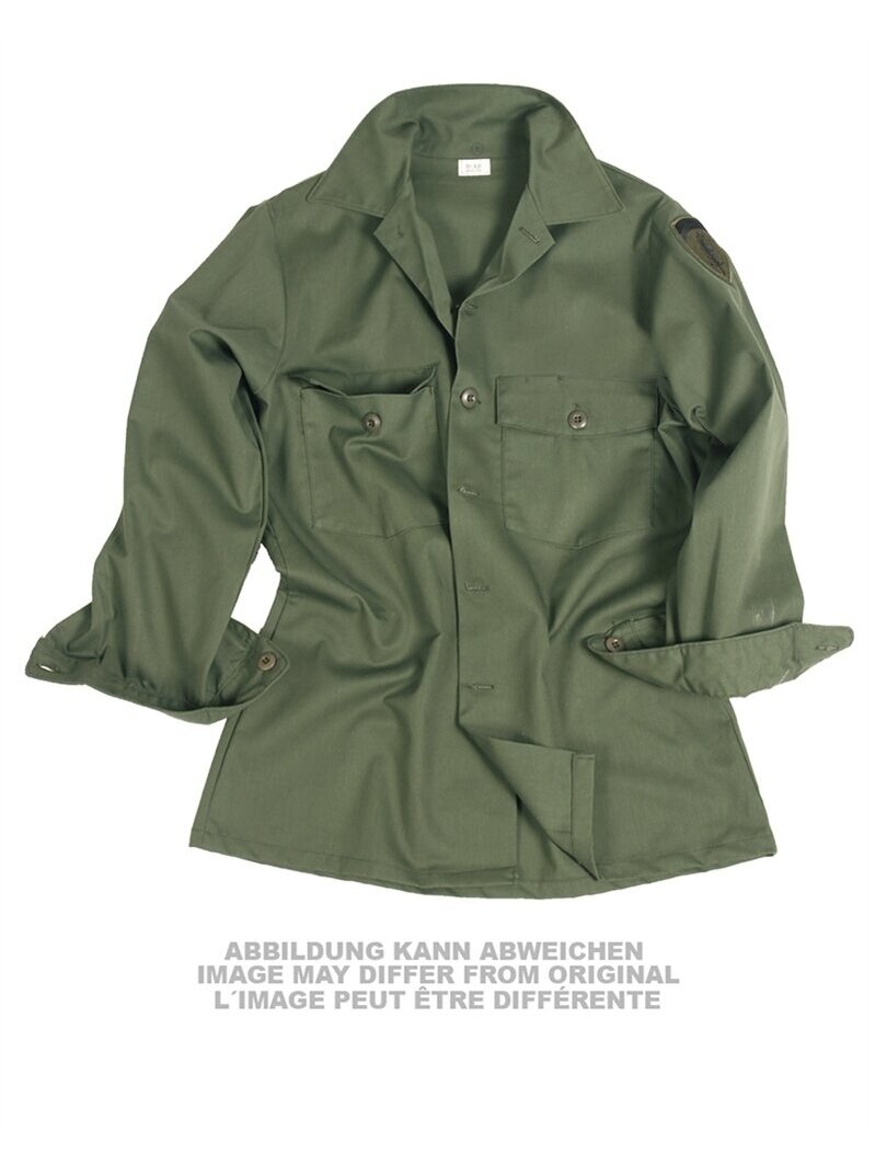 MIL-TEC US Field Shirt (fatigue) 14 1/2-15 1/2 alyvžalia MIL-TEC US Field Shirt (fatigue) 14 1/2-15 1/2 alyvžalia