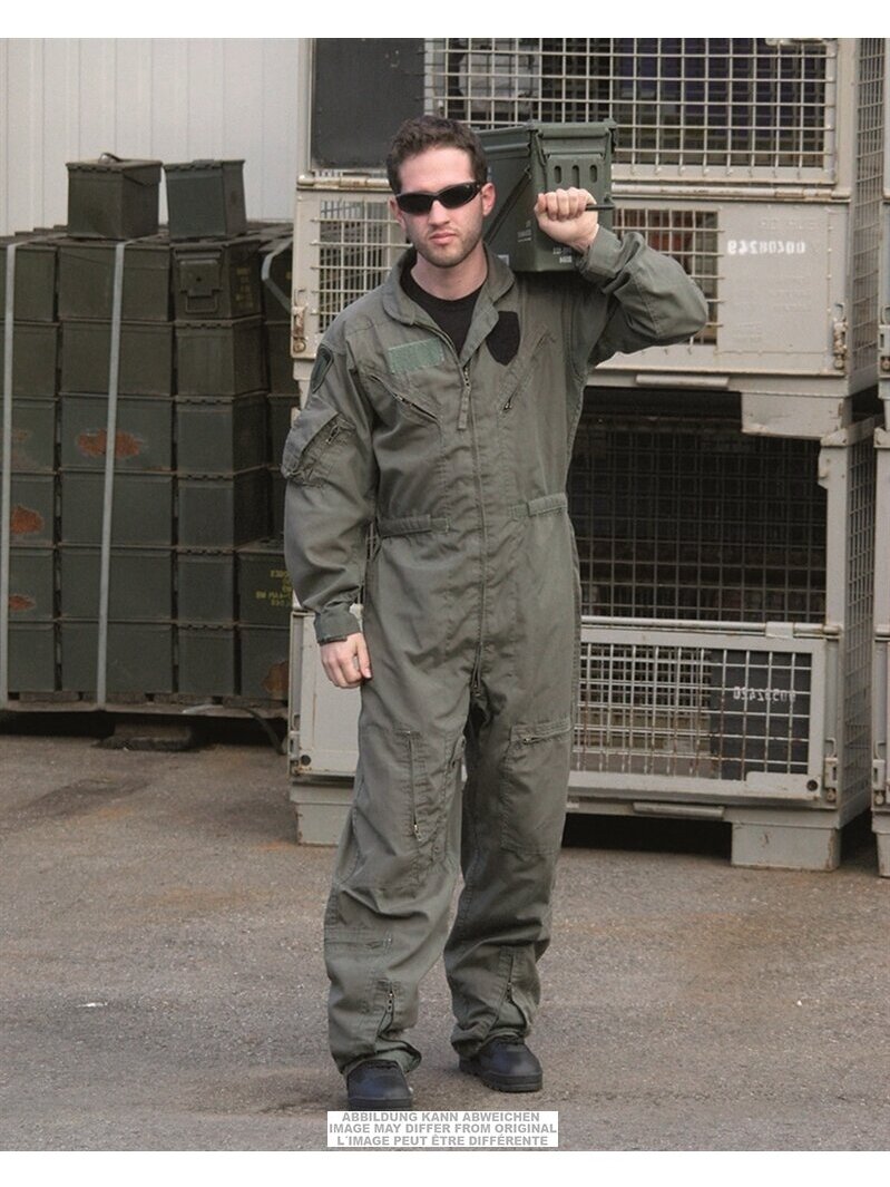 MIL-TEC Us Flight Coverall Flame-retardent Used 91172000 alyvžalia MIL-TEC Us Flight Coverall Flame-retardent Used 91172000 alyvžalia