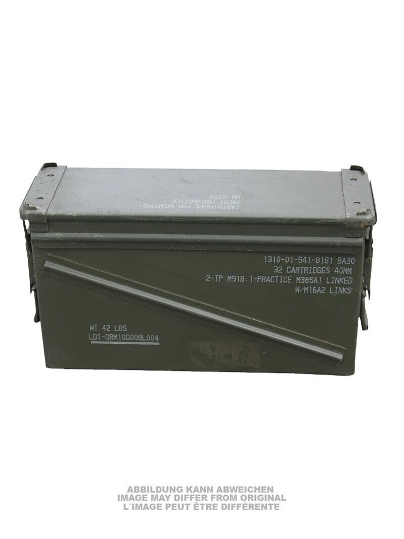 Mil-Tec Naudota US Lg 40mm metalinė šovinių dėžė 91592700