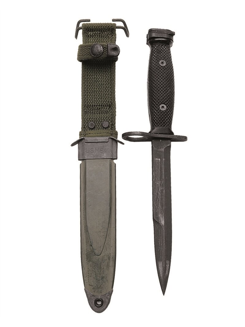 MIL-TEC US M7 Bajonettas su Makabra M8a1 Repro juoda