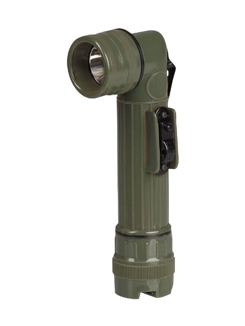 Mil-Tec JAV vidutinis 2c kampinis žibintuvėlis 15141001, alyvžalia