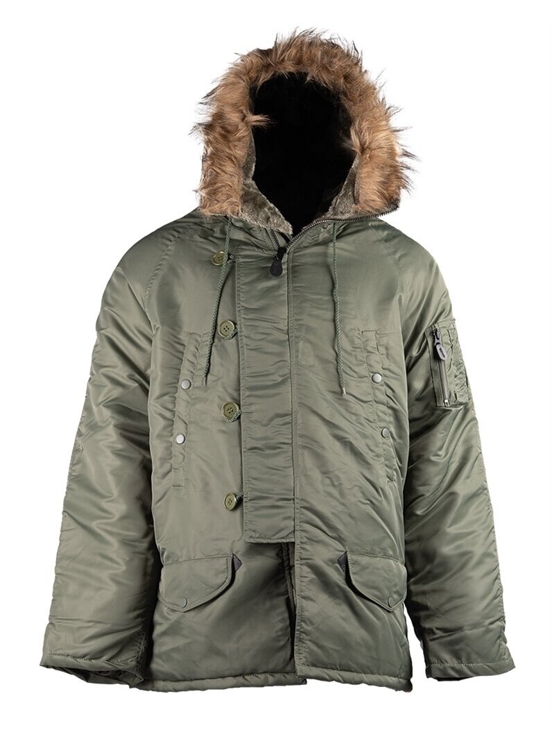 Mil-Tec JAV N3b parkas 10181201, alyvžalia Mil-Tec JAV N3b parkas 10181201, alyvžalia