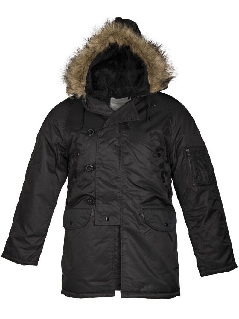 Mil-Tec US N3b Teesar® Parka 10181002, juoda