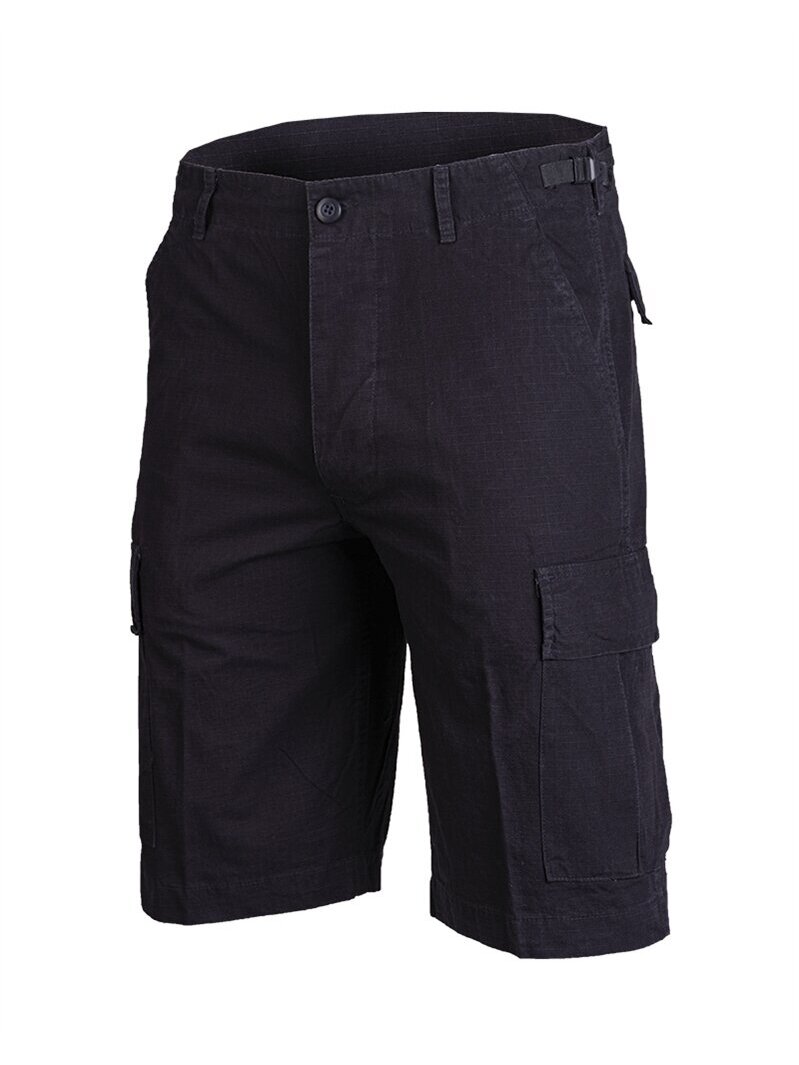 MIL-TEC Us Prewash R/s Cotton Bermuda 11402002 juoda