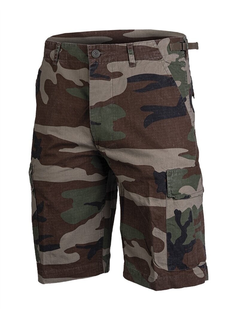 MIL-TEC US Prewash R/s Cotton Bermuda šortai alyvžalia