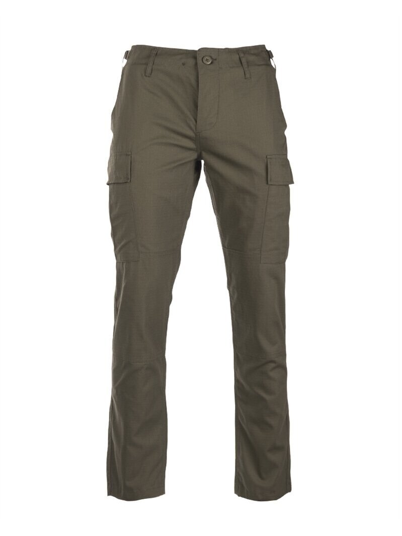 MIL-TEC US R/S BDU lauko kelnės „Slim Fit" alyvžalia