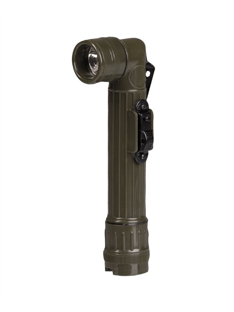 MIL-TEC US Small 2AA Anglehead žibintuvėlis alyvžalia