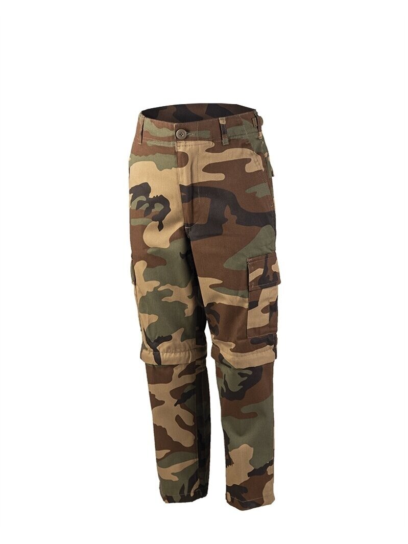 MIL-TEC US W/L Zip-off Kids BDU stiliaus kelnės alyvžalia MIL-TEC US W/L Zip-off Kids BDU stiliaus kelnės alyvžalia