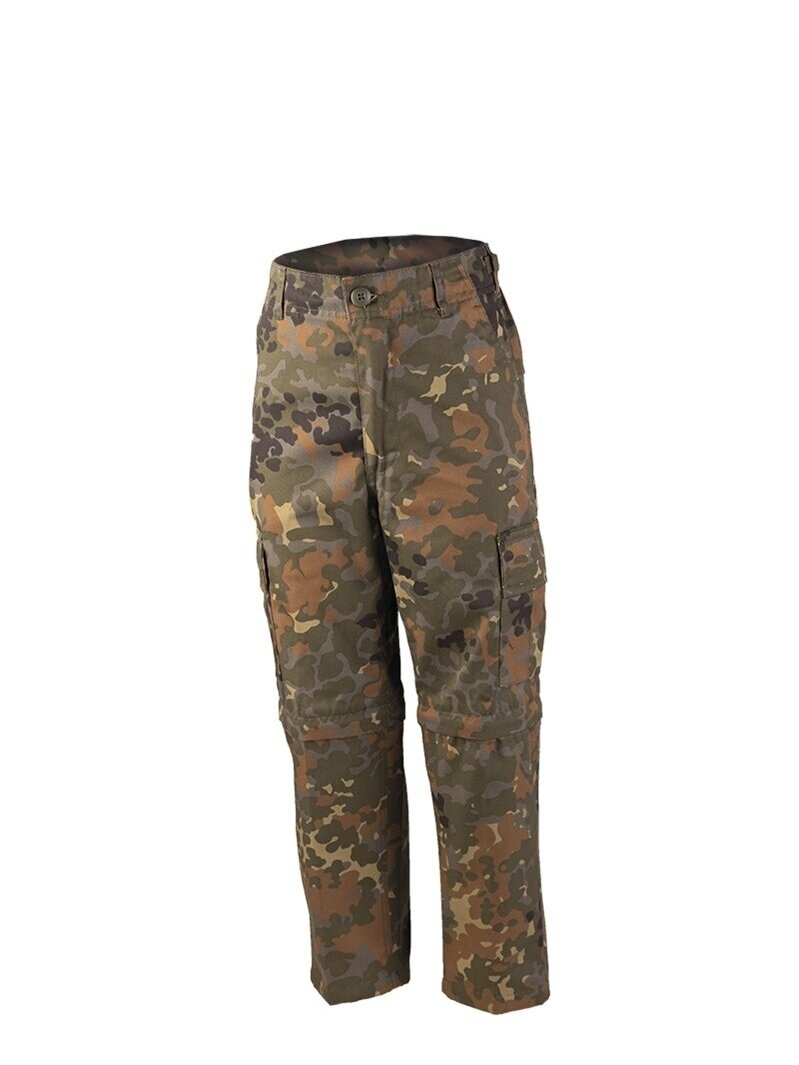 MIL-TEC vaikiškos taktinės kelnės Zip-off BDU Style flectar MIL-TEC vaikiškos taktinės kelnės Zip-off BDU Style flectar