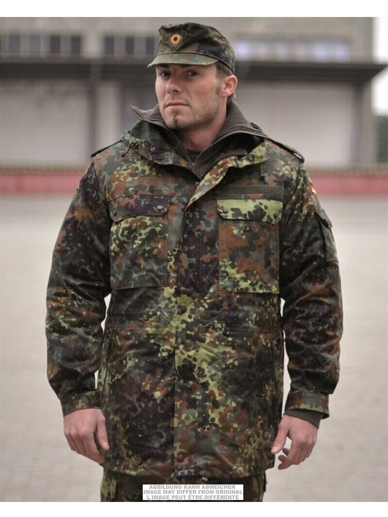 Mil-Tec Naudota vokiška parka su pamušalu 91010700, flectar Mil-Tec Naudota vokiška parka su pamušalu 91010700, flectar