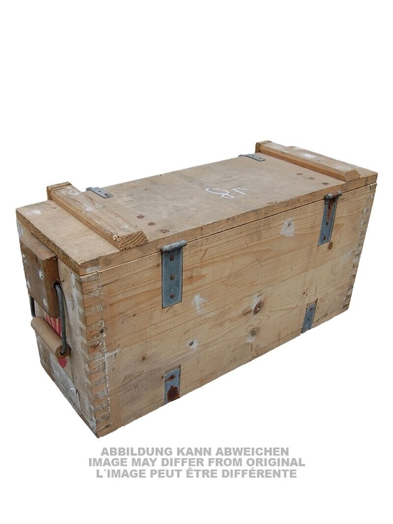MIL-TEC Wooden Ammunition Box 65x23x32cm Used 91593100 alyvžalia