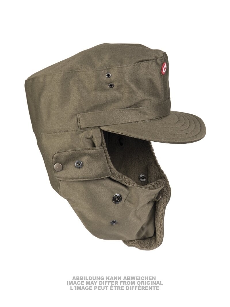 MIL-TEC Austrian Winter Hat W. Plush 57-61 Like New 91211400 alyvžalia 1 MIL-TEC Austrian Winter Hat W. Plush 57-61 Like New 91211400 alyvžalia 1