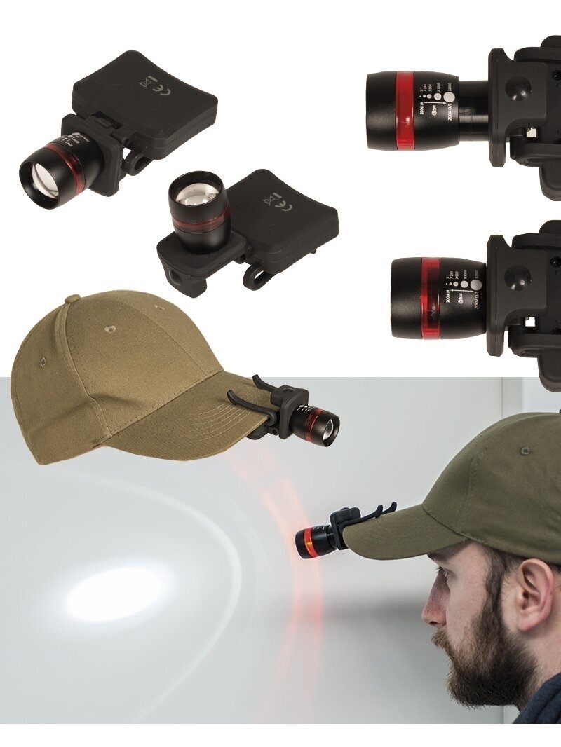 MIL-TEC Čiuožyklė su LED Cree žibintuvėliu juoda 1