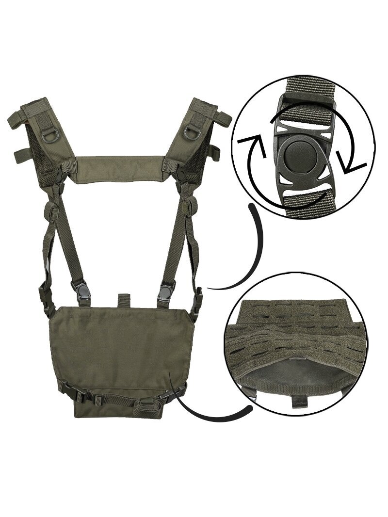 MIL-TEC Chest Rig taktinė liemenė Lightweight 13530401 alyvžalia 1