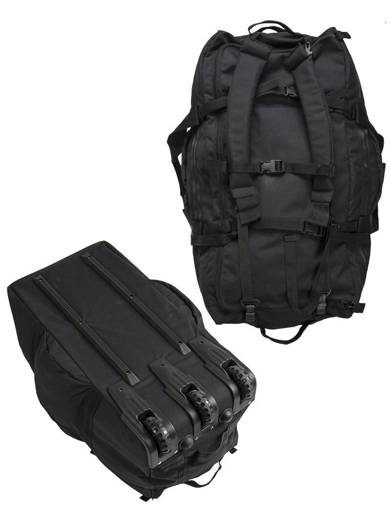 MIL-TEC Combat Duffle Bag kulamaištis su ratukais 13854002 juoda 1