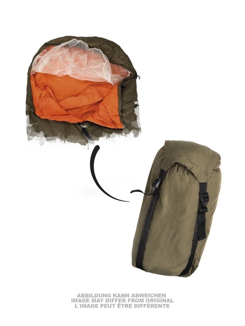 MIL-TEC Czech /orange Thinsul. Sleeping Bag Summer Used 91414730 alyvžalia 1