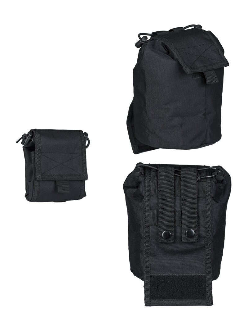 MIL-TEC Shell Pouch Collapsible žvangų krepšys juoda 1 MIL-TEC Shell Pouch Collapsible žvangų krepšys juoda 1