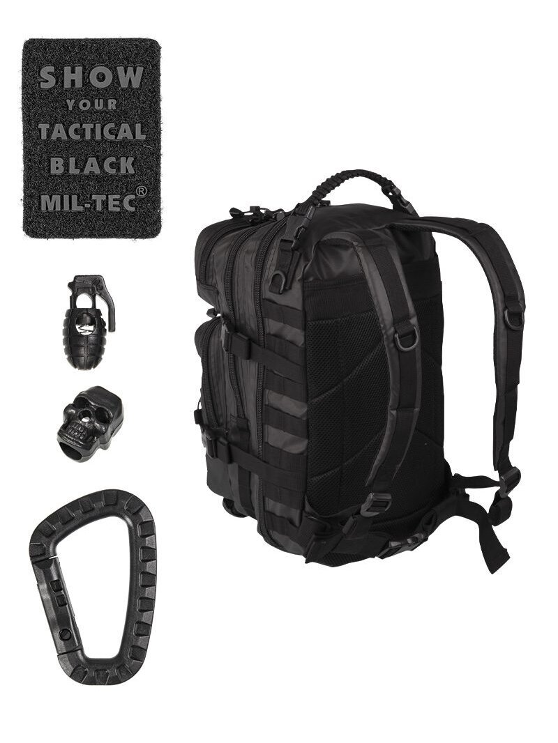 Mil-Tec Šturmo kuprinė, maža 14002088, taktinė juoda 1 Mil-Tec Šturmo kuprinė, maža 14002088, taktinė juoda 1