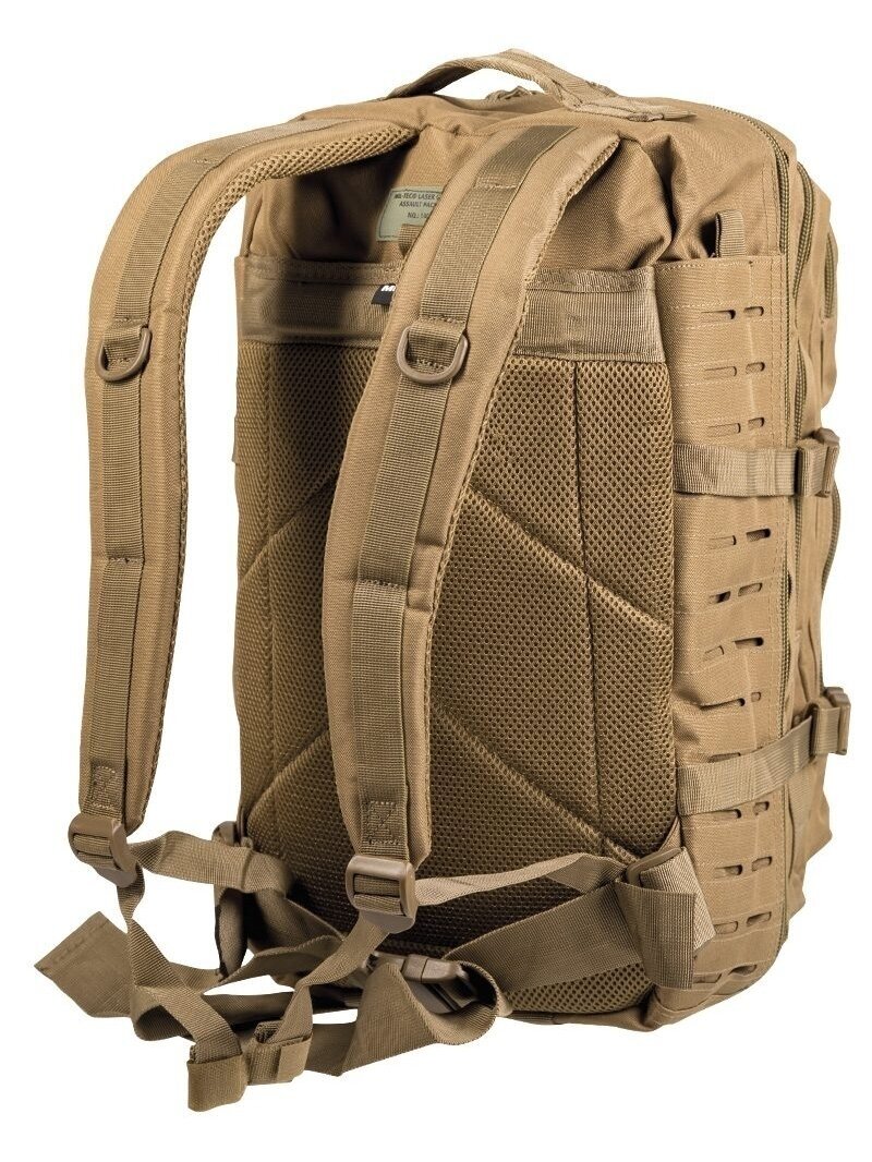 Mil-Tec Laser Cut Assault kuprinė Large 36L, coyote 1 Mil-Tec Laser Cut Assault kuprinė Large 36L, coyote 1