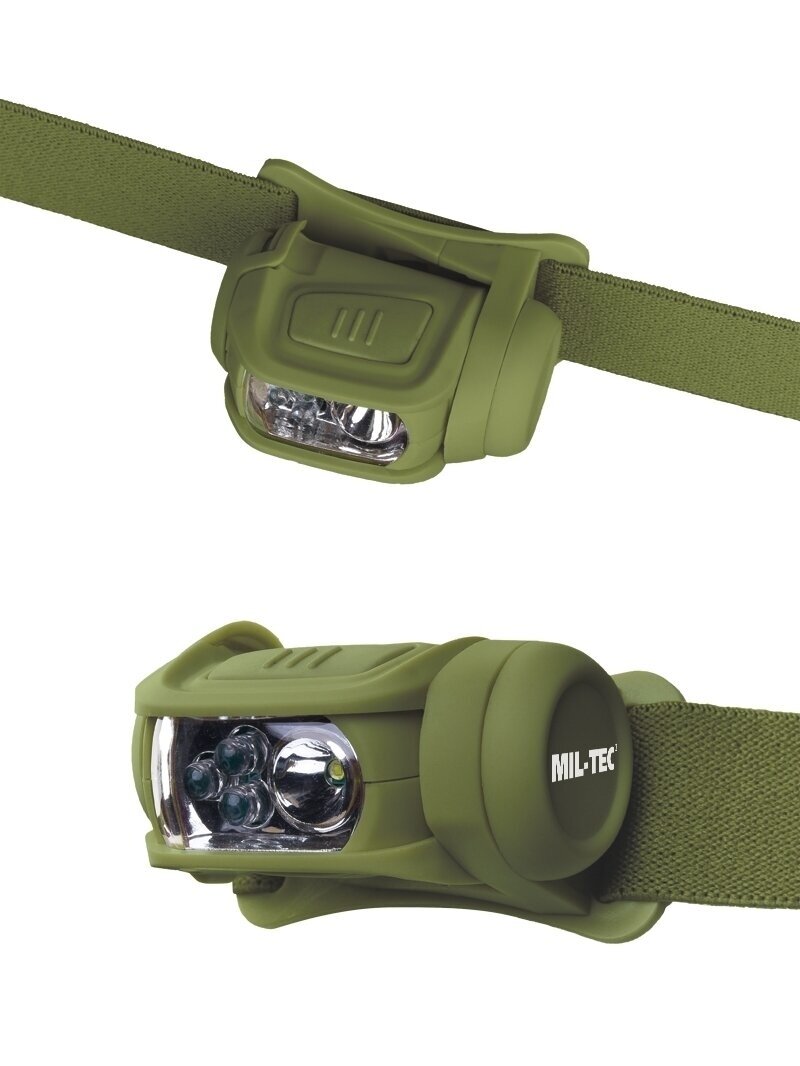 MIL-TEC Led 4 spalvų žibintuvėlis 15170101 alyvžalia 1