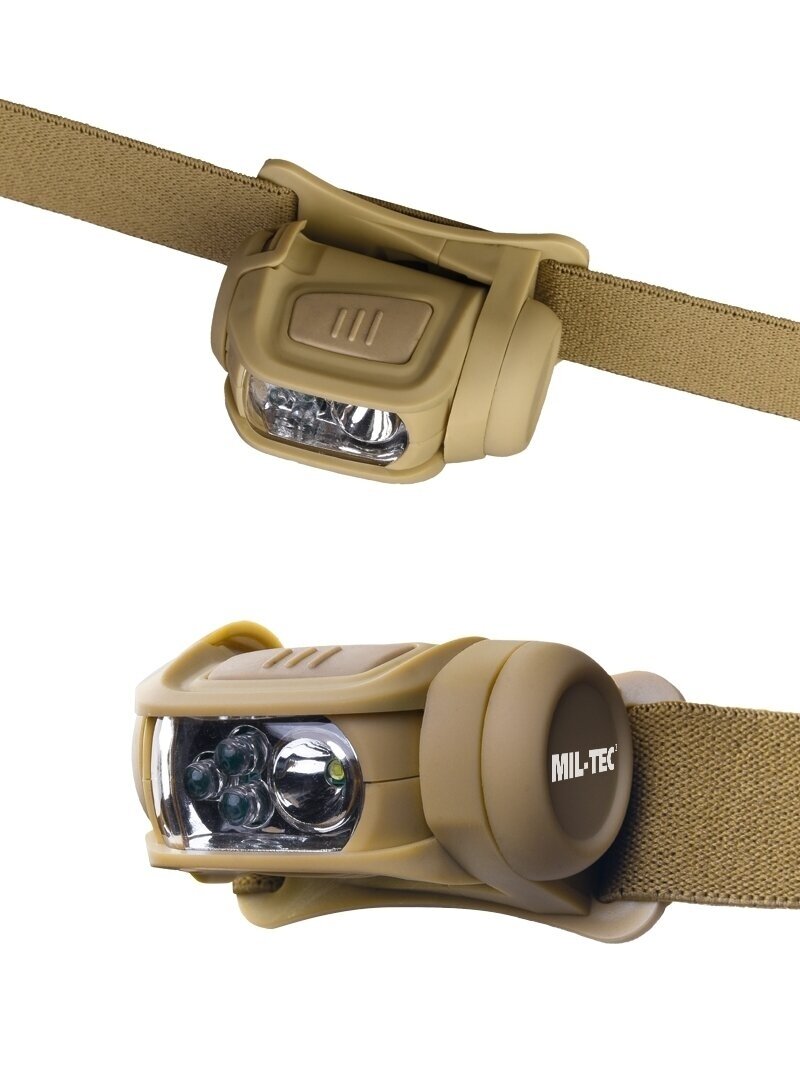 MIL-TEC Led 4-spalvų galvos žibintas 15170105 smėlinė 1 MIL-TEC Led 4-spalvų galvos žibintas 15170105 smėlinė 1