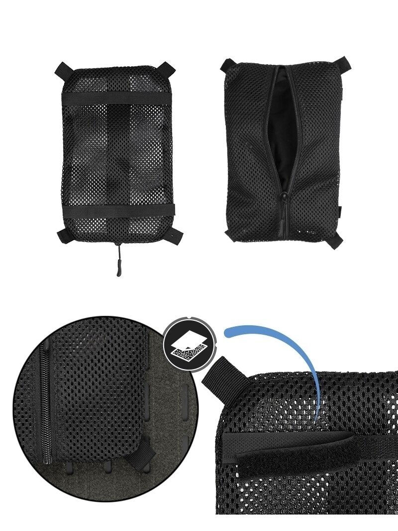 MIL-TEC tinklinė krepšys su „Velcro" Medium juoda 1