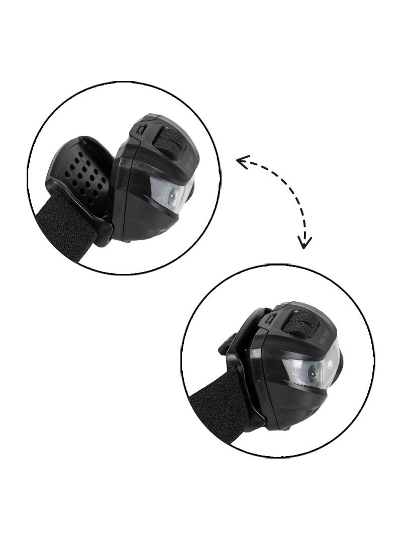 MIL-TEC Galvos žibintas Mil-tec® (CREE XPE) 15168002 juoda 1